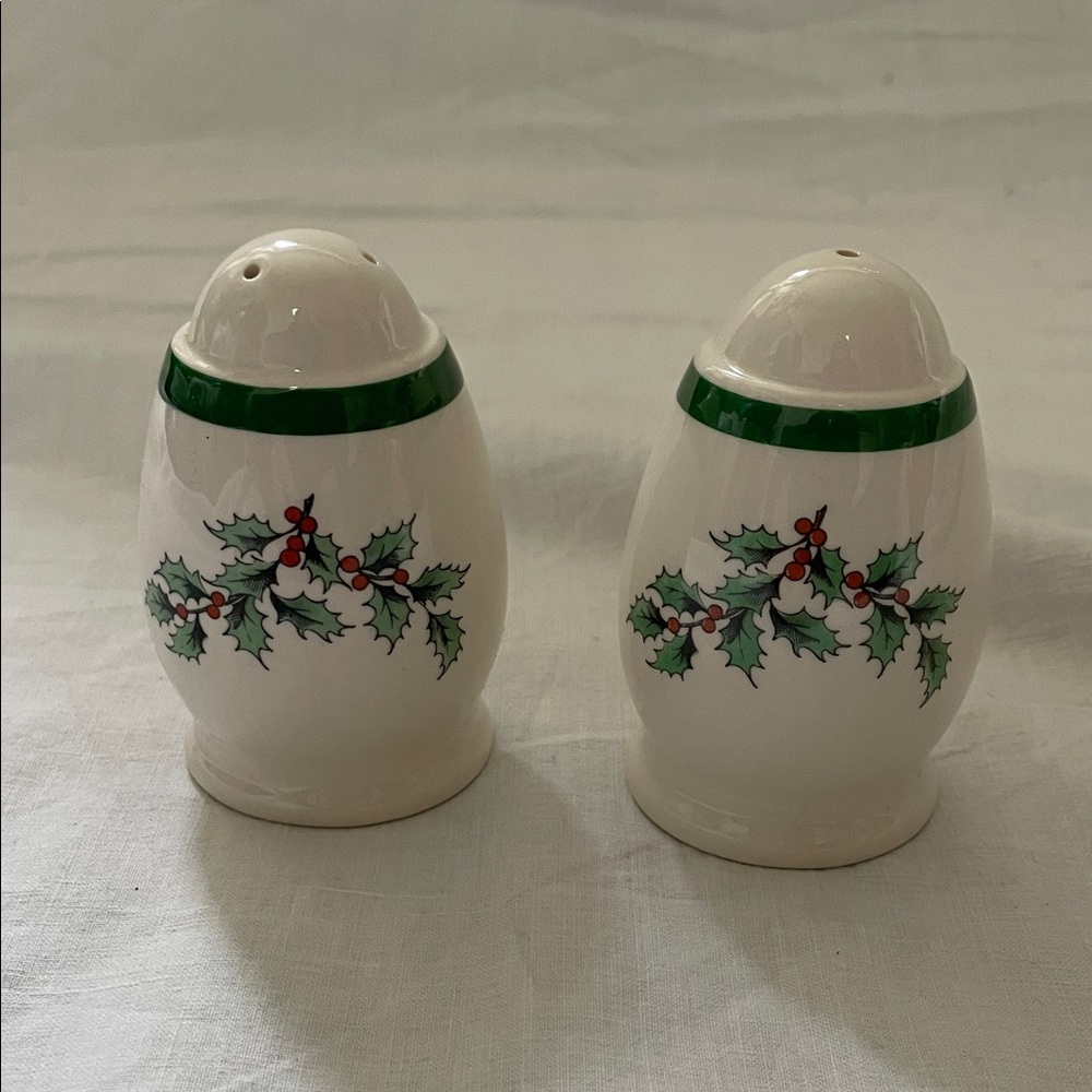 Spode China Holiday Salt and Pepper